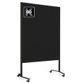 Przesuwna tablica moderacyjna Neuland Pinboard LW-11 Slide, matowoczarna rama