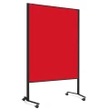 Przesuwna tablica moderacyjna 2w1 Neuland Pinboard LW-11 Duo Slide, matowoczarna rama