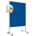 Przesuwna tablica moderacyjna 2w1 Neuland Pinboard LW-11 Duo Slide, srebrna rama