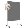 Przesuwna tablica moderacyjna 2w1 Neuland Pinboard LW-11 Duo Slide, srebrna rama