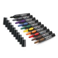 Zestaw markerów do papieru Neuland No.One® 10-pak, skośna końcówka, mix kolorów