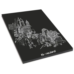 Blok czarnego papieru A4 Neuland myNotepad Black