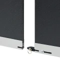 Joining mechanism for boards in the Neuland GraphicWall LW-X product range
