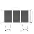 Diagram showing the Neuland GraphicWall LW-X board with all its accessories