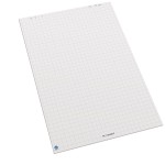 Pojedynczy blok białego papieru z recyklingu w kratkę do flipchartów Neuland