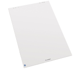 Pojedynczy blok białego papieru z recyklingu w krzyżyki do flipchartów Neuland