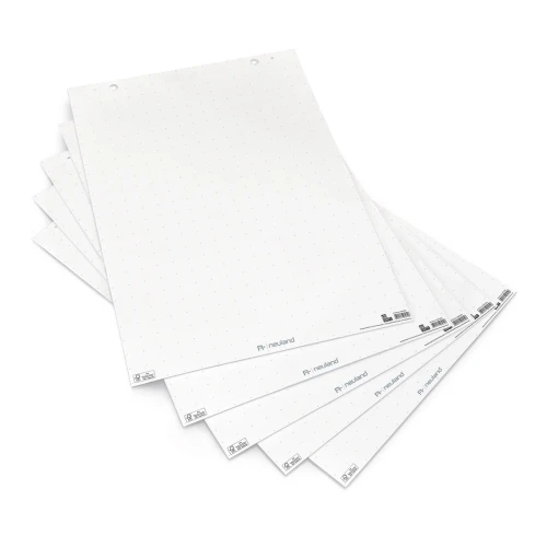 Papier Neuland FlipChart Mini do flipchartów TableTop i TopChart biały w krzyżyki