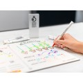 Marker Neuland FineOne Whiteboard podczas tworzenia notatek i schematów na tablicy suchościeralnej