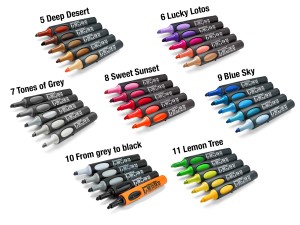 Zestaw markerów do papieru Neuland No.One® 5-pak, skośna końcówka