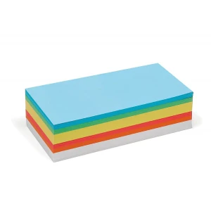 250 Rectangular Pin-It Cards, assorted colours