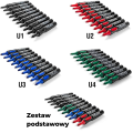 Zestaw markerów do papieru Neuland No.One® 10-pak, skośna końcówka, pojedyncze kolory
