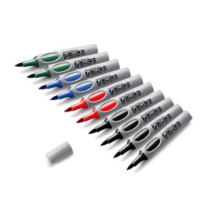 Zestaw markerów do papieru Neuland No.One® Art 10-pak, skośna końcówka, mix kolorów