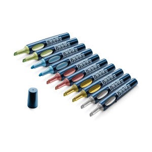 Zestaw markerów metalicznych Neuland No.One® Metallic 10-pak, skośna końcówka, mix kolorów
