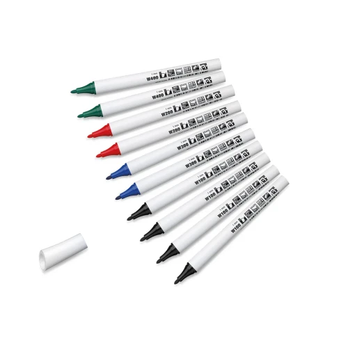 Zestaw cienkich markerów suchościeralnych Neuland FineOne® R Whiteboard 10-pak, okrągła końcówka (Wybierz zestaw: Zestaw podstawowy)