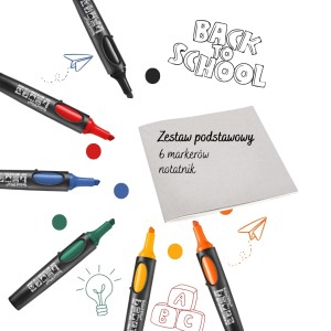 BACK TO SCHOOL starter pack - No.One + darmowe uzupełnianie markerów przez rok