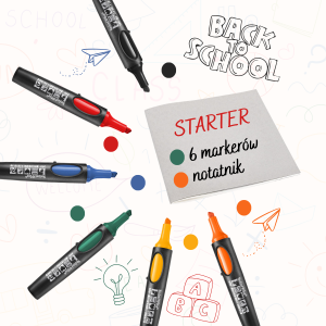BACK TO SCHOOL starter pack - No.One + darmowe uzupełnianie markerów przez rok
