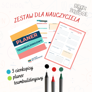 BACK TO SCHOOL teacher pack- planer teambuildingowy + fine one sketch