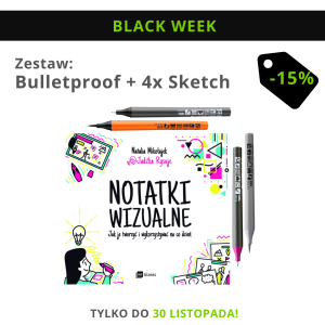 Zestaw: Książka "Notatki wizualne. Jak je tworzyć i wykorzystywać na co dzień" + markery