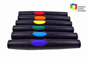 Tęczowy zestaw 6 sztuk markerów Neuland No.One®, skośna końcówka
