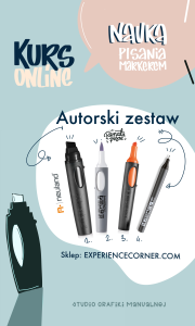„Kreatywny marker” - zestaw markerów do kursu online autorstwa Renaty Saby