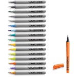 Komplet cienkich markerów do papieru Neuland FineOne® Art 16+1, pędzelkowa końcówka