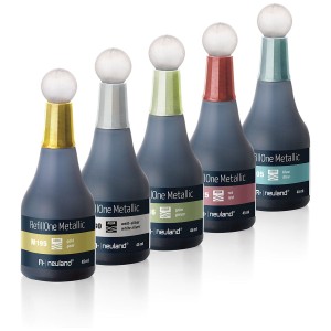 Zestaw tuszów uzupełniających do markerów metalicznych Neuland RefillOne Metallic 5-pak