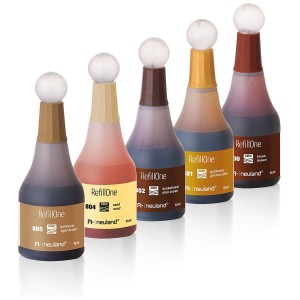 Zestaw tuszów uzupełniających do markerów do papieru Neuland RefillOne 5-pak