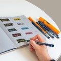 Zestaw cienkich markerów metalicznych Neuland FineOne® Metallic 5-pak, okrągła końcówka