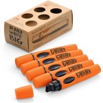 Zestaw grubych markerów permanentnych Neuland BigOne® Outliner 5-pak, skośna końcówka