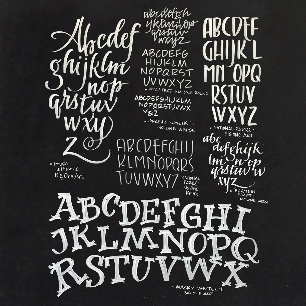 Biały marker do kaligrafii